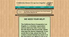 Desktop Screenshot of caldancecoop.org